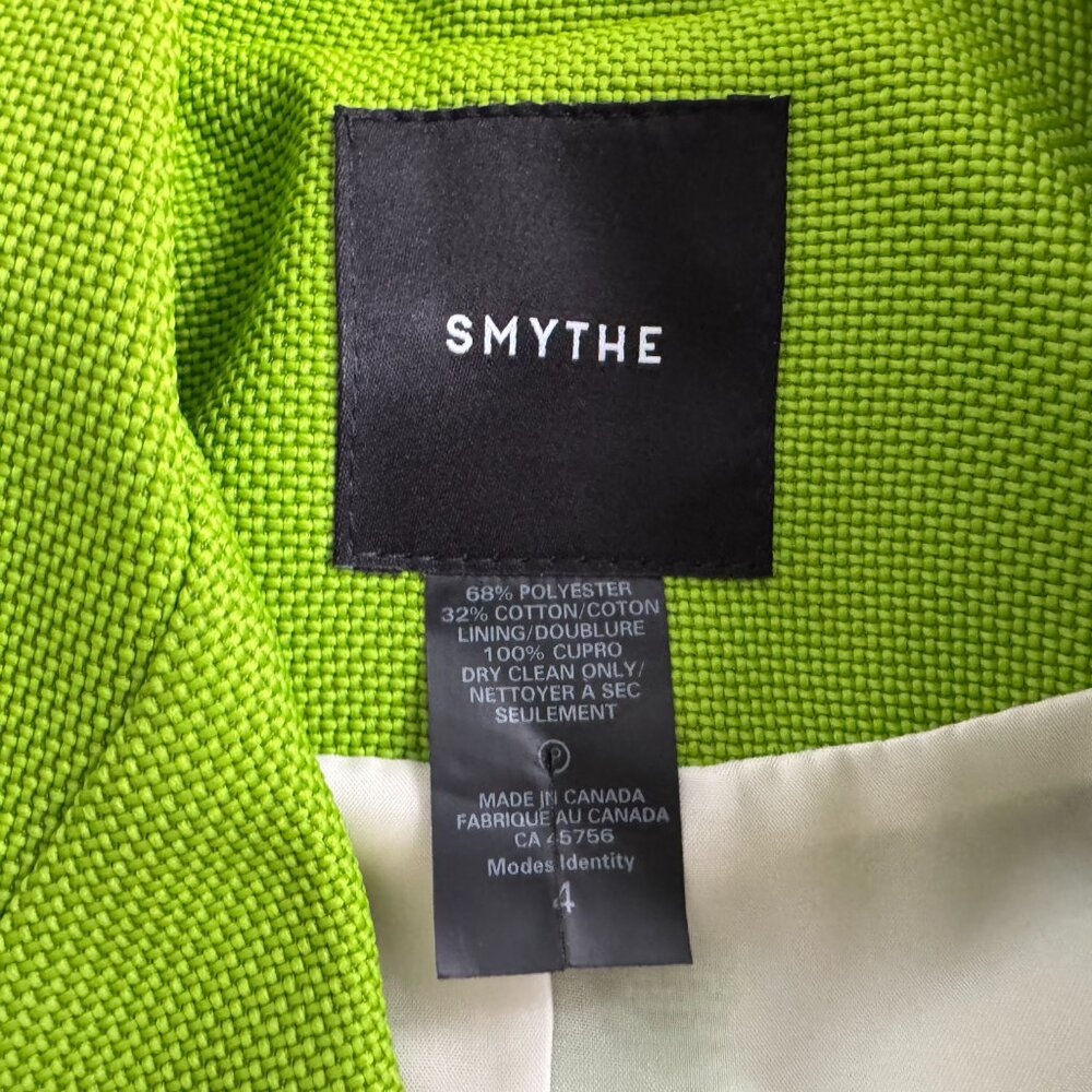 Smythe Box Pleat Blazer in Lime Green, size 4 (fits size 2) - Picture 6 of 10